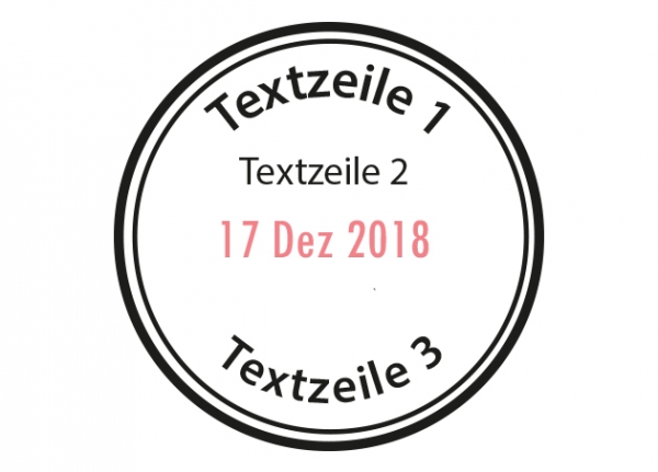 Round Colop date stamp - 30mm